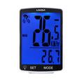 Lixada LCD Screen Wireless Bicycle Computer Multi Functional Mountain Bike Speedometer Odometer Waterproof IPX6 Cycling Stopwatch Temperature Measurable Cycling Accessories