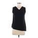 Zara W&B Collection Sleeveless Blouse: Black Tops - Women's Size Small