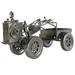 Wrought Iron Tractor Chic Art Decoration Diecast Models Home Accents Vintage Christmas Decorations Retro Metal Car Mini Ornaments