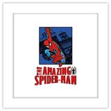 Gallery Pops Marvel Spider-Man - Retro Spotlight Amazing Spider-Man Wall Art White Framed Version 12 x 12