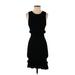 Ronny Kobo Casual Dress - Bodycon: Black Solid Dresses - Women's Size Small