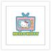 Gallery Pops Sanrio Hello Kitty - Hello Kitty Sticker Graphic Wall Art White Framed Version 12 x 12