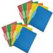 File Folder 1/3 Cut Tab Colored File Folders Plastic File Folder Letter Size for Office Classroom Use 6 Colors Folders 9.45 x 11.61 12 Pack