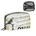 OWNTA Vintage Love Sheet Music Bird Flower Pattern Digital Pouch Charger Organizer Cord and Cable Organizer - Waterproof Oxford Cloth Storage Box for Electronic Devices