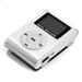 Dadypet Mini MP3 Music Player with LCD Screen and Clip-on Design for TF Card â€“ Silver