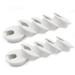 Namzi 2 Desk Grommet(10 Pack) Wire Cable Hole Cover Plastic Wire Organizers for Office PC Computer Desk Cord Management (White)