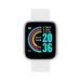 1Pc Bluetooth 4.0 Watch Heart Rate Blood Pressure Smart Watch Massage Reminder Fitness Wristwatch Watch Silver White