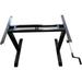 INTSUPERMAI Hand Crank Stand up Desk Frame Black Height Adjustable for Office Computer Study Table