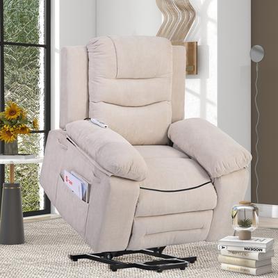 Electric Power Lift Chair for Elderly with Adjustable Massage and Heating Function, Massage Recliner Sofa with Infinite Position