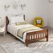Minimalist Wood Platform Bed, Twin, Panel Bed, Sleigh Bed