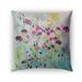 Kavka Designs purple; green; blue floral play outdoor pillow with insert