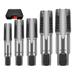 Winyuyby 5Piece NPT Pipe Tap Set 1/8In 1/4In 3/8In 1/2In and 3/4In Npt Tap for Assorted Plumbers Mechanics and DIY Thread Cutting