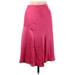 Helmut Lang Casual A-Line Skirt Midi: Pink Print Bottoms - Women's Size 6