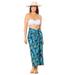 Plus Size Women's Pack N' Go Wrinkle-Resistant Sarong Skirt Cover Up by Swimsuits For All in Vibrant Palm Tropic (Size 18/20)