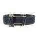 Gucci Accessories | Gucci Belt Gg Canvas Canvas/Leather Black/Gold Unisex 138455 | Color: Black | Size: Os