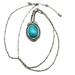 American Eagle Outfitters Jewelry | Aeo Signed Faux Turquoise Pendant Necklace Silver Tone Ethnic Native Tribal Sw | Color: Silver | Size: Os