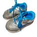 Nike Shoes | Nike Girls Little Nike Run Ii Shoes, Sz 7c, Silver/Teal W/Purple Pre Owned | Color: Blue/Purple | Size: 7c