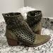 Free People Shoes | Free People Women’s Leather Olive Green Ankle Booties Size 38 | Color: Green | Size: 38