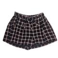 American Eagle Outfitters Shorts | American Eagle Womens Medium High Waist Pull On Belted Plaid Shorts | Color: Black/Pink | Size: M