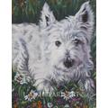 West Highland Terrier Westie Dog Portrait Art Print Of La Shepard Painting 8x10