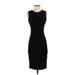 Susana Monaco Casual Dress - Sheath Crew Neck Sleeveless: Black Print Dresses - Women's Size X-Small