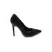 BCBGMAXAZRIA Heels: Slip On Stilleto Cocktail Party Black Solid Shoes - Women's Size 8 1/2 - Pointed Toe