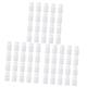 CLISPEED 60 Pcs Medicine Bottle Prescriptions Pill Round Purse Pill Dispenser Clear Container with Lid Empty Bottle Pill Bottle Organizer Storage Case White Polyethylene Travel Vial Small