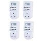 Ex-Pro 7 Day LCD Programmable Mechanical Timer Switch for Mains Plug 4 PACK