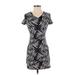 Old Navy Casual Dress: Black Zebra Print Dresses - Women's Size X-Small