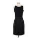 Beyond by Ashley Graham Casual Dress - Sheath Crew Neck Sleeveless: Black Solid Dresses - New - Women's Size 4