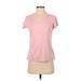 Columbia Active T-Shirt: Pink Activewear - Women's Size Small