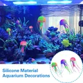 Méduse artificielle durable pour la décoration d'aquarium matériau en silicone décoration