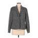 Spirit by Coldwater Creek Blazer Jacket: Gray Houndstooth Jackets & Outerwear - Women's Size Medium