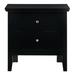 Red Barrel Studio® Priddle Particle Board Nightstand in Black | 24 H x 24 W x 16 D in | Wayfair 5066FE6DC5E84844B63B8E163D225235