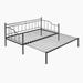 Winston Porter Narmda Twin Steel Daybed w/ Trundle Metal in Black | 36.8 H x 42.9 W x 78.7 D in | Wayfair 900EF9BAC666486B9315848443E2FA9C