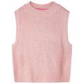 vidaXL Kids' Sweater Vest Knitted Light Pink 92