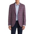 Midland Soft Constructed Plaid Wool & Silk Blend Sport Coat