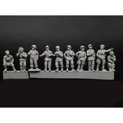 1/72 Harz Druckguss Charakter Modell gk Soldat 10 Personen DIY Spielzeug Montage Kit versand Image