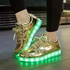 RayZing Gold Led Schuhe Unisex größe 35-44 Mode Licht Männer hohe-qualität casual Schuhe tenis