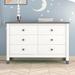 Wooden Storage Dresser with 6 Drawers, Storage Cabinet and Cute Design for kids Bedroom