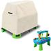 Kids Water Table Cover Fit Rain Showers Splash Pond Water Table Waterproof Dust Proof Anti-UV Outdoor Toys Cover-Cover only