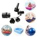 Air Converter Paddle Board Pump Adaptor with 4 Black Multifunction Nozzles for Kayak Paddle Board Inflatable Bed Inflatable Boat