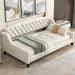 Twin Size Velvet Upholstered Tufted Button Daybed with Backrests