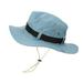 Baberdicy Hat Bucket Hat Wide Brim Sun Hat Boonie Hats Fishing Hiking Outdoor Hats for Men and Women Baseball Cap Light Blue