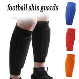 Ptetnvg Football Leggings 1pc Soccer Sports Shin Guard for Youth Adults Elastic Breathable Compression Shin Sleeve with Honeycomb Pads Impact for Football