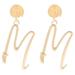 Fashion Earrings for Women Small Studs Womens Dance Shoes Funky Letter Metal Women s