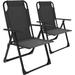 Techmilly Outdoor Dining Chairs Set of 2 Heavy Duty Adjustable Recliner Folding Chairs for Outdoor Camping Garden Support 300LB