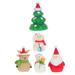 5 Pcs Home Ornaments Decorations Christmas Landscaping DIY Snow Globe Figurines
