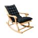 FNGZ Folding Chair Clearance Bench Cushion Swing Cushion for Lounger Garden Furniture Patio Lounger Indoor Black