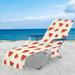 Apmemiss Clearance Beach Chair Towel Microfiber Chaise Lounge Chair Towel Covers for Sun Lounger Pool Sunbathing Beach Hotel Vacation Easy to Carry Around No Sliding (82.68 x28.74 )